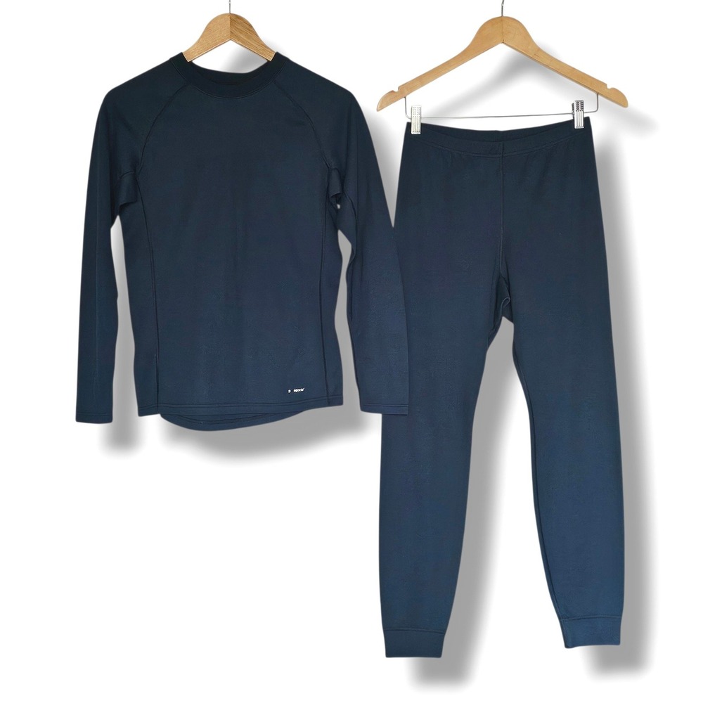 Patagonia Baselayer 2 Piece Set XL Youth Boys Navy Capilene Thermal Shirt Pants